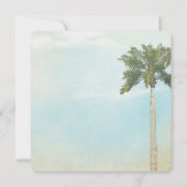 トロピカルパーム結婚ツリー 招待状 (裏面)