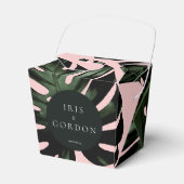 トロピカルパーム結婚リーフカスタムの フェイバーボックス (正面サイド)