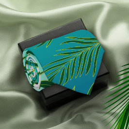 トロピカルパーム葉のパターン ネクタイ