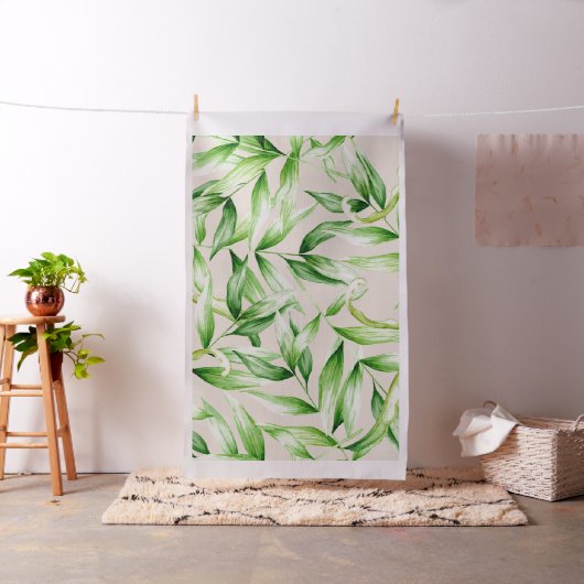 トロピカルパーム葉のパターン ファブリック (インサイチュ)