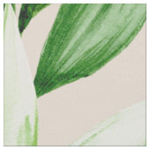 トロピカルパーム葉のパターン ファブリック (クローズアップ)