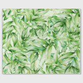 トロピカルパーム葉のパターン ラッピングペーパー (フラット)