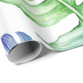 トロピカルパーム葉のパターン ラッピングペーパー (ロールコーナー)