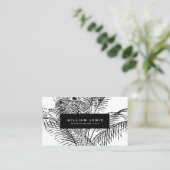 トロピカルパーム葉ツリー 名刺 (スタンド正面)