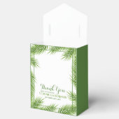 トロピカルパーム葉ビーチ結婚式 フェイバーボックス (オープン)