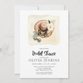 トロピカルパーム葉ブライダルシャワー招待状 招待状 (正面)