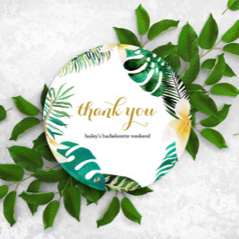 トロピカルパーム葉リース感謝メッセージ サンキューカード