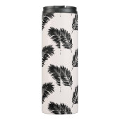 トロピカルパーム葉白黒 タンブラー (裏面)
