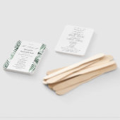 トロピカルパーム葉結婚式 プログラム ハンドファン (組立なし)