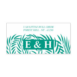 トロピカルパーム葉 セルフインキングスタンプ