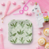 トロピカルパーム葉 ペーパープレート (パーティー)