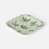 トロピカルパーム葉 ペーパープレート (傾斜あり)