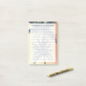 トロピカルパーム葉 ポストイット (デスク上)