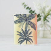 トロピカルパーム葉 ポストカード (スタンド正面)