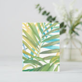 トロピカルパーム葉 ポストカード (スタンド正面)