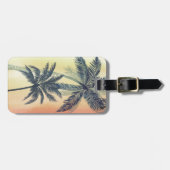 トロピカルパーム葉 ラゲッジタグ (正面横)