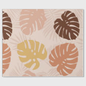 トロピカルパーム葉 ラッピングペーパー (フラット)
