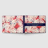 トロピカルパーム葉 |休暇レンタルゲストブック ゲストブック (全面)