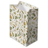 トロピカルパーム離れクリスマス ミディアムペーパーバッグ (正面アングル)