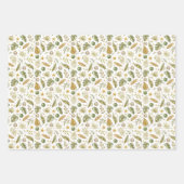 トロピカルパーム離れクリスマス ラッピングペーパーシート (正面3)