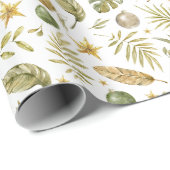 トロピカルパーム離れクリスマス ラッピングペーパー (ロールコーナー)