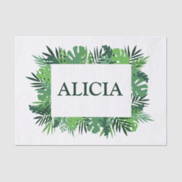 トロピカルパーム離れフレーム名前をカスタムする 薄葉紙