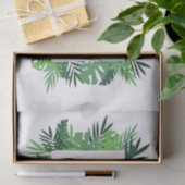 トロピカルパーム離れフレーム名前をカスタムする 薄葉紙 (ギフト)