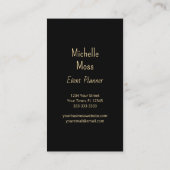 トロピカルパーム離れモンステラエレガントボタニカル 名刺 (裏面)