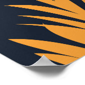 トロピカルパーム離れヴィンテージ：シームレス ポスター (角)