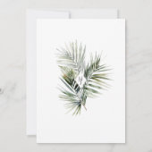 トロピカルパーム離れ結婚式招待状 | ビーチ 招待状 (裏面)