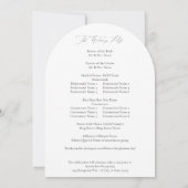 トロピカルパーム離れ結婚式 プログラムアーク 招待状 (裏面)