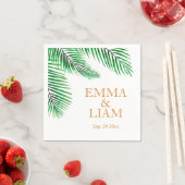 トロピカルパーム離れ スタンダードカクテルナプキン (インサイチュ)