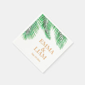 トロピカルパーム離れ スタンダードカクテルナプキン (角)