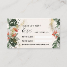 トロピカルパーム |シャワーゲームキスカードの数 プレイスカード