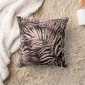 トロピカルパーム：ジャングルフローラルパターン。 クッション (ブランケット)