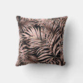 トロピカルパーム：ジャングルフローラルパターン。 クッション (裏面)