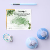 トロピカルパーム タイムカプセル アドバイス ブライダルシャワー カード (シングル)