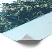 トロピカルパーム&ビーチ結婚式シーティングチャート ポスター (角)