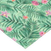 トロピカルパーム&モンステ葉ラ&エキゾチック花 テーブルクロス (アングル)