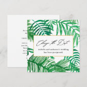 トロピカルパーム 変更日 結婚延期 (正面/裏面)