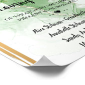 トロピカルパーム 慈愛のメモリー ウェディングサイン ポスター (角)