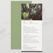 トロピカルパーム 星空の夜 メイソンジャー ウェディング メニュー (正面/裏面)