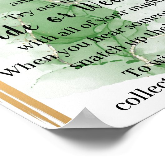 トロピカルパーム 洗濯ばさみシャワーゲームサイン ポスター (角)