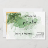 トロピカルパーム　特別なものは何もない、ただ愛を誓う挙式　 招待状 (正面)