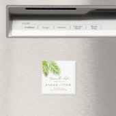 トロピカルパーム Save the Date マグネット (インサイチュ (食洗機))