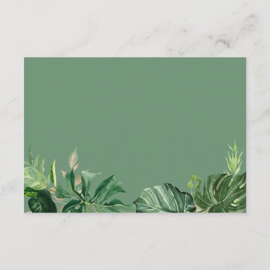 トロピカルパー葉ムズアコモデーションズ エンクロージャーカード (裏面)