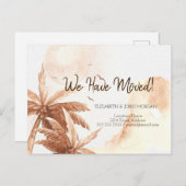 トロピカルパ素朴ームの移動発表 案内ポストカード (正面/裏面)