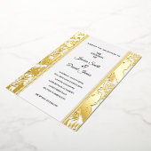 トロピカルパ結婚ーム 箔招待状 (回転した状態)