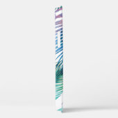 トロピカルパ葉ームの花、水色の花のパターン。 Case-Mate iPhoneケース (裏面 / 右)