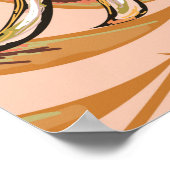 トロピカルパ葉ームの、ジャングル。ヴィンテージフローラ ポスター (角)